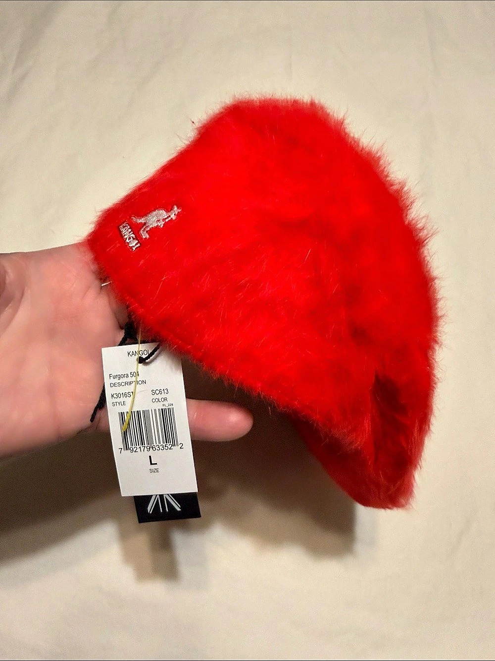 Kangol Furgora 504 Faux Fur Hat in Red Large
